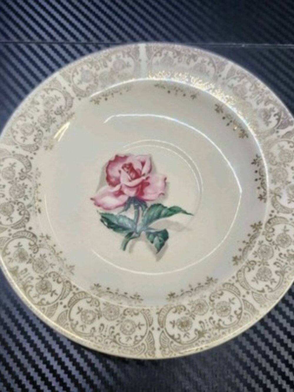 Vintage Homer Laughlin 22 Carat Gold Filligree Tea Saucer